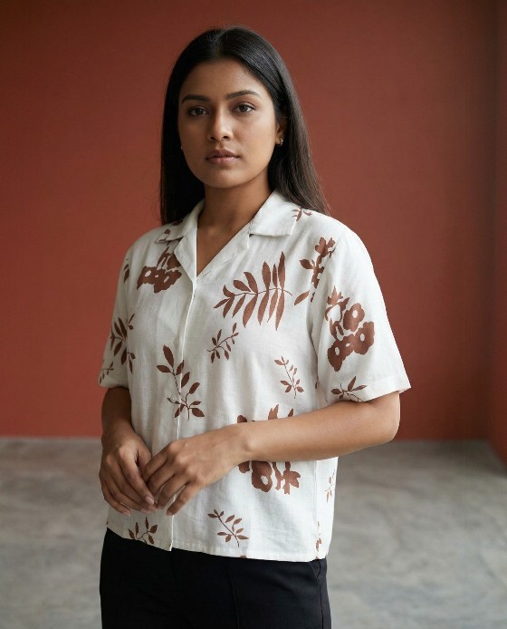 Crop Shirt with print