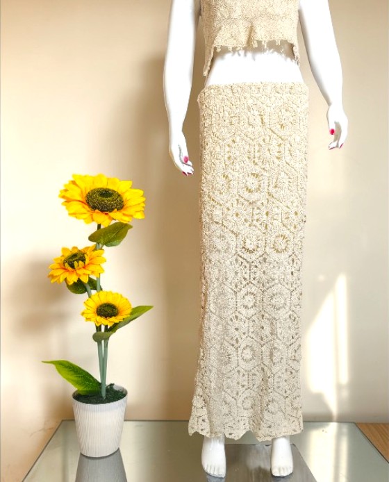 Long Crochet Skirt